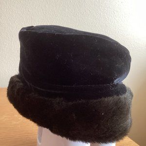 Summer Tompkins Black Faux Fur Hat